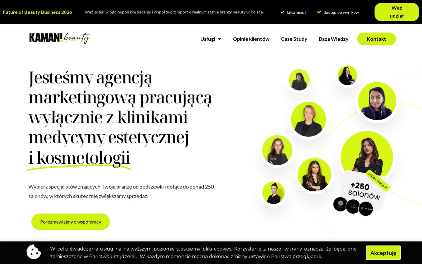 Kaman Beauty, agencja marketingowa dla firm beauty: strona główna